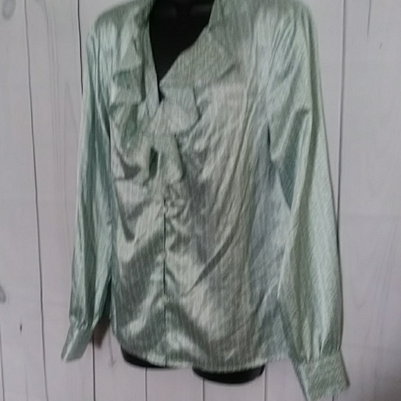 Apostrophe long sleeve blouse large - Picture 3 of 16